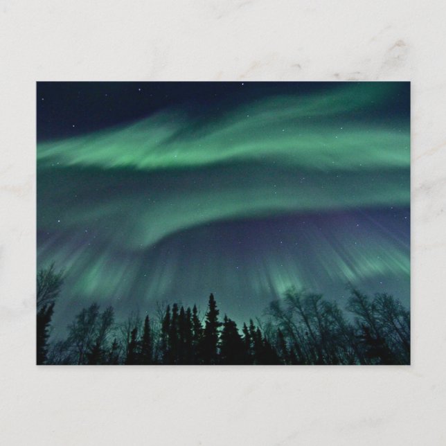 Cartão Postal Aurora Boreal do Alasca, ZTD (Frente)