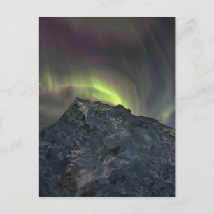 Cartão Postal Aurora Boreal   Iceberg Jokulsarlon Islândia