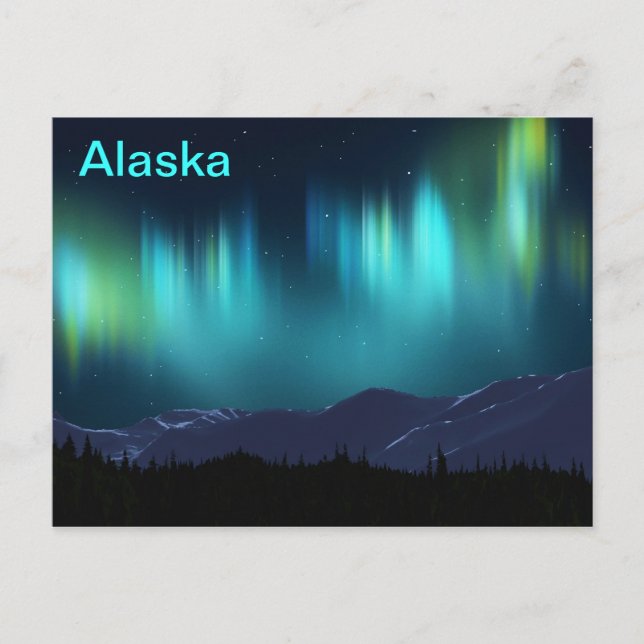 Cartão Postal Aurora Borealis (Frente)
