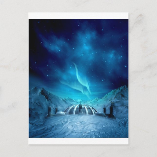 Cartão Postal Aurora Borealis (Frente)