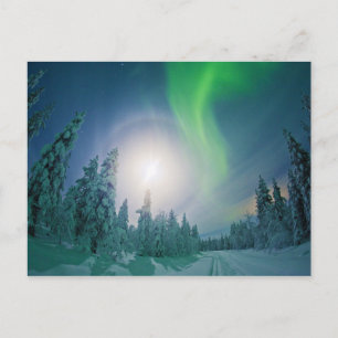 Cartão Postal Aurora Borealis