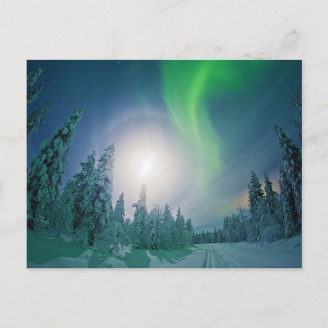 Cartão Postal Aurora Borealis (Frente)