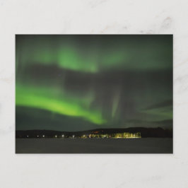 Cartão Postal Aurora borealis no cartão-postal