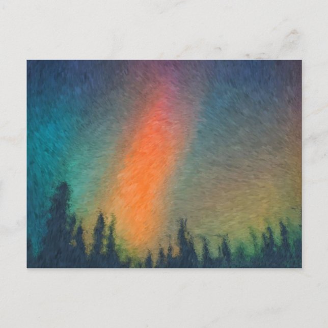 Cartão Postal Aurora Borealis Van Gogh (Frente)