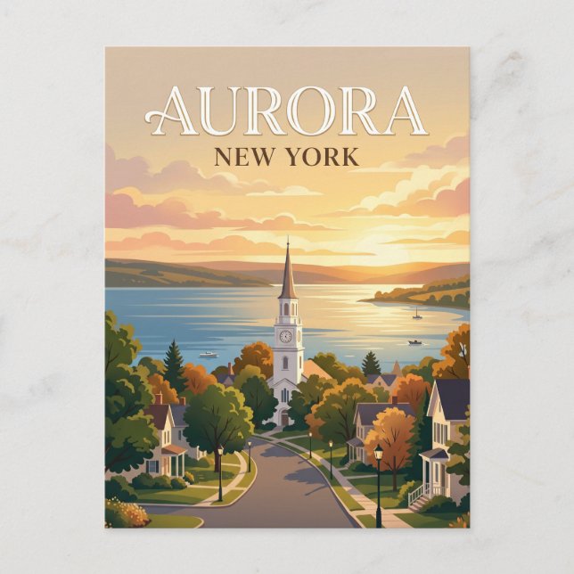 Cartão Postal Aurora EUA (Frente)