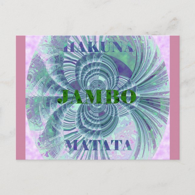 Cartão Postal Aurora Matata Art Impressão (Frente)