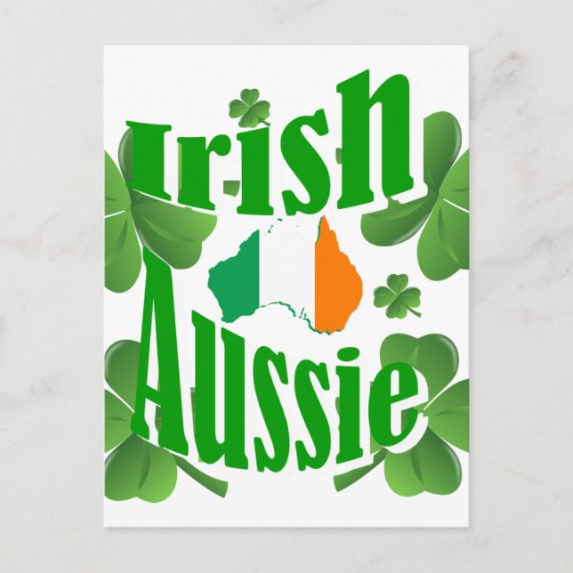 Cartão Postal aussie irlandesa (Frente)