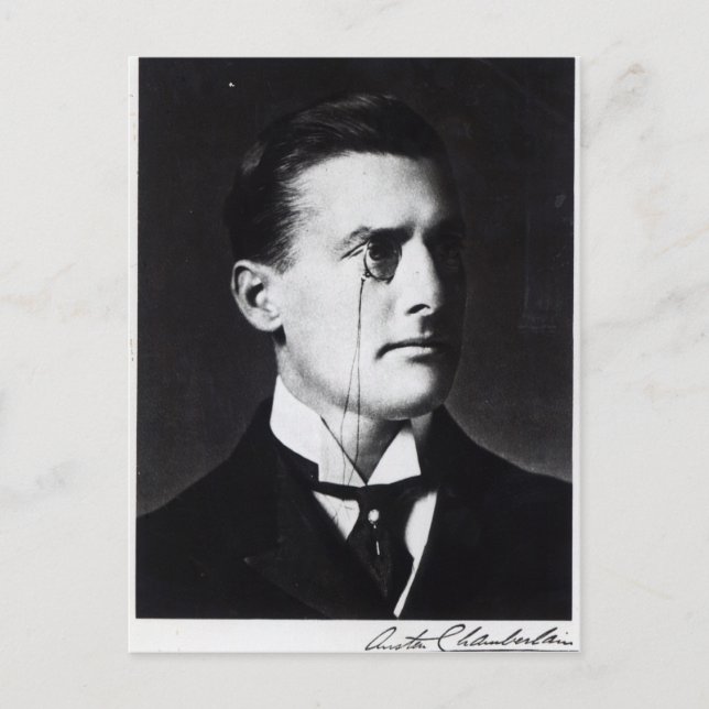 Cartão Postal Austen Chamberlain (Frente)