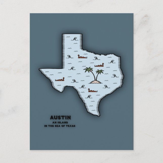 Cartão Postal Austin Isle (Frente)