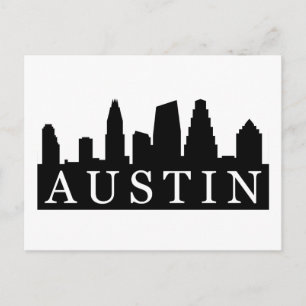Cartão Postal Austin Skyline