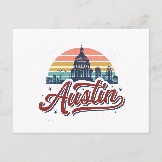 Cartão Postal Austin Texas (Frente)