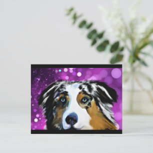 CARTÃO POSTAL AUSTRALAN SHEPHERD