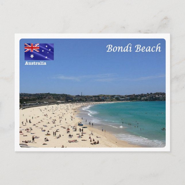 Cartão Postal Austrália - Bondi - (Frente)