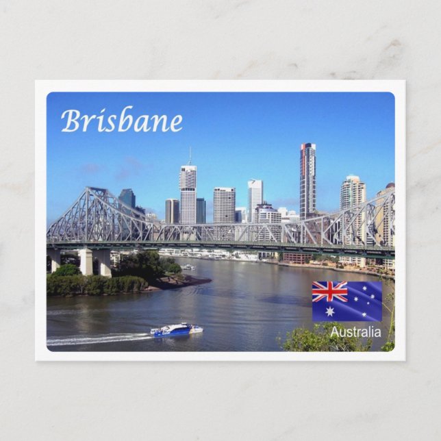 Cartão Postal Austrália - Brisbane - (Frente)