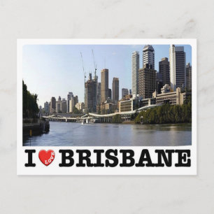 Cartão Postal Austrália - Brisbane - I Love -