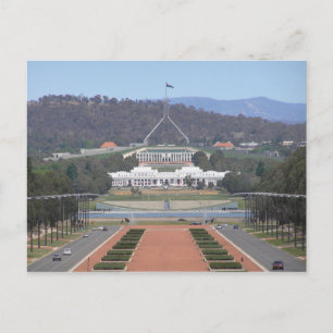 Cartão Postal Austrália - Canberra - Câmara Antiga e Nova