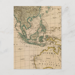Cartão Postal Austrália e Ásia