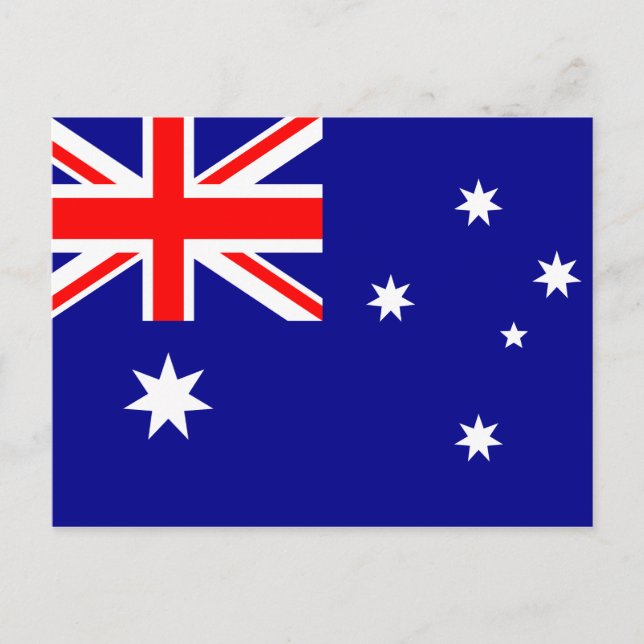 CARTÃO POSTAL AUSTRÁLIA FLAG (Frente)