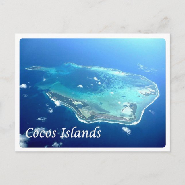 Cartão Postal Austrália - Ilhas Cocos - (Frente)
