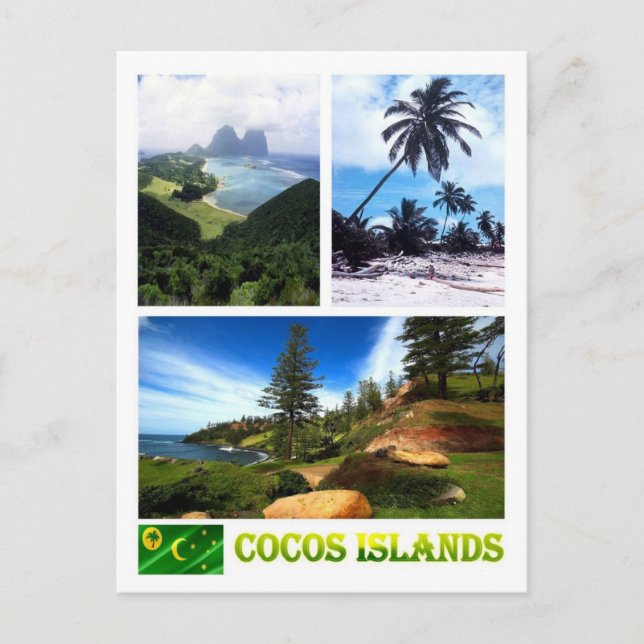 Cartão Postal Austrália - Ilhas Cocos (keeling) - (Frente)