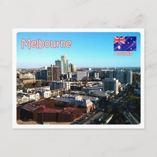 Cartão Postal Austrália - Melbourne - (Frente)
