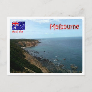 Cartão Postal Austrália - Melbourne - Costa -