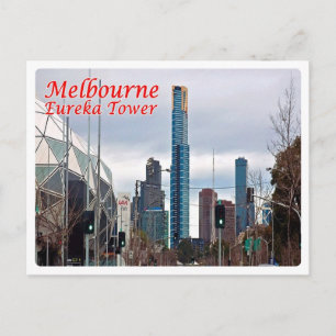 Cartão Postal Austrália - Melbourne - Torre Eureka -
