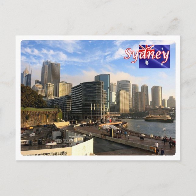 Cartão Postal Austrália - Sidney - Centro - (Frente)