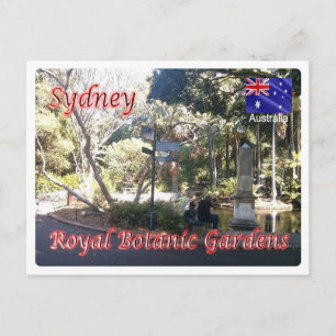 Cartão Postal Austrália - Sidney - Jardins Botânicos Reais -