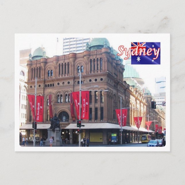Cartão Postal Austrália - Sidney - Rainha Vitória - (Frente)