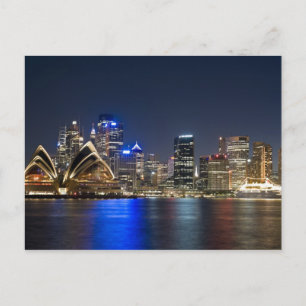 Cartão Postal Austrália, Sydney. Linha do horizonte com Casa da 