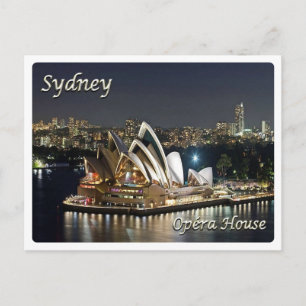 Cartão Postal Austrália - Sydney - Ópera -