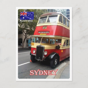 Cartão Postal Austrália - Sydney - The Bus -