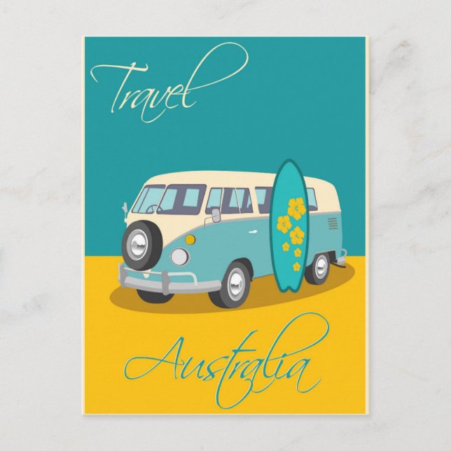 Cartão Postal Austrália:Viagem (Frente)