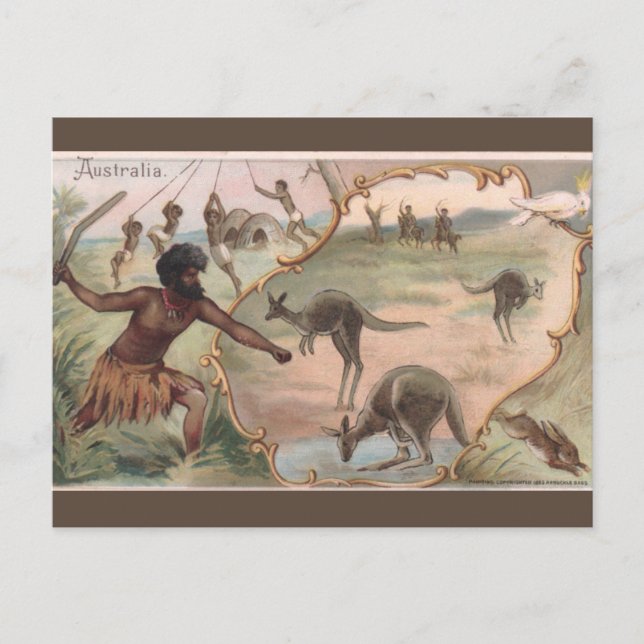 Cartão Postal Austrália Vintage (Frente)