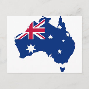 Cartão Postal Australien Flagge Austrália Style Design