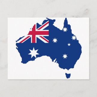Cartão Postal Australien Flagge Austrália Style Design