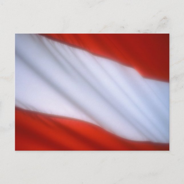 CARTÃO POSTAL AUSTRIA FLAG (Frente)
