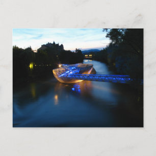 Cartão Postal Áustria - Graz - Murinsel