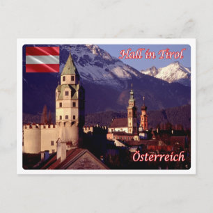 Cartão Postal Áustria - Hall do Tirol -