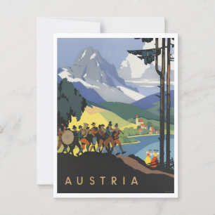 Cartão Postal Áustria - Introdução Colorida