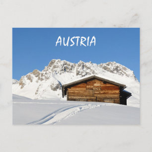 Cartão Postal Áustria Inverno nos Alpes em Lech am Arlberg