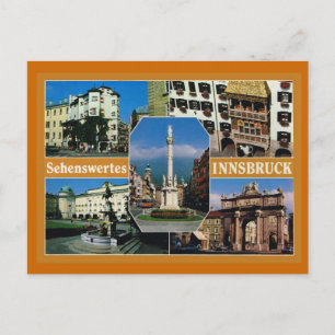 Cartão Postal Áustria, Tirol, Innsbruck, Multiview