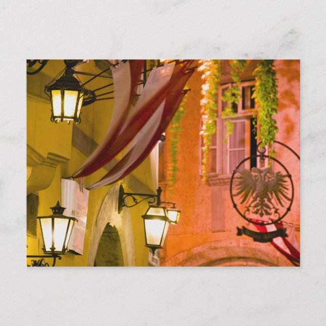 Cartão Postal ÁUSTRIA, Viena: Fleischmarkt: Griechengasse (Frente)