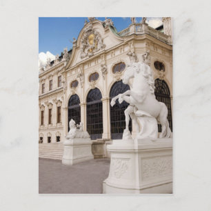 Cartão Postal Áustria, Viena, Palácios Belvedere, Superior