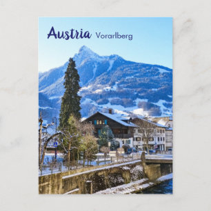 Cartão Postal Áustria Vorarlberg no Inverno