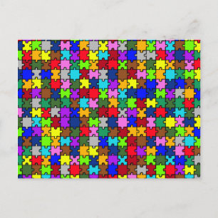 Cartão Postal Autism jigsee