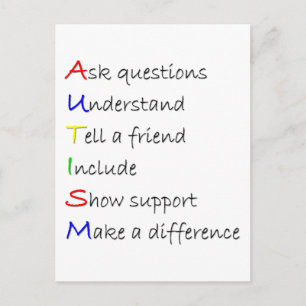 Cartão Postal Autismo