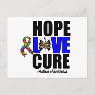 Cartão Postal Autismo Esperança Amor Cura (v.1)