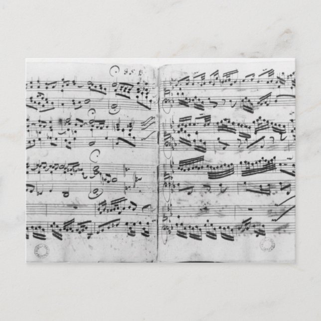 Cartão Postal Autografo da partição "Sei gegruesset (Frente)